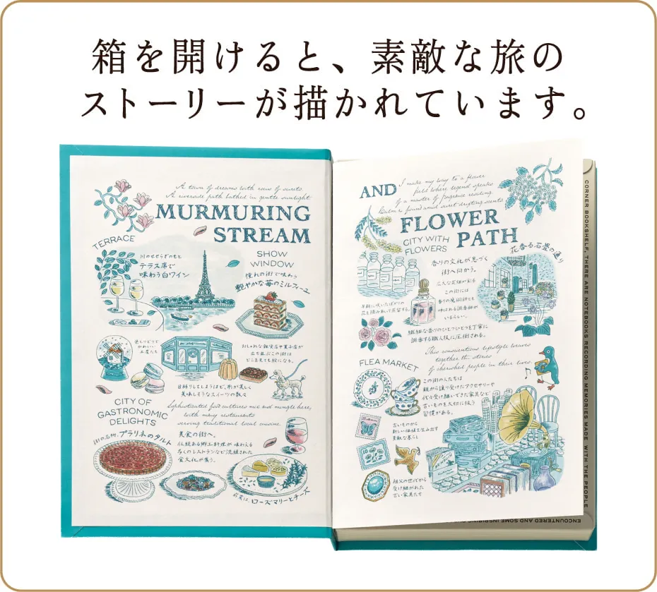 旅とダイアリー（せせらぎと花の小道）付属の本の画像
